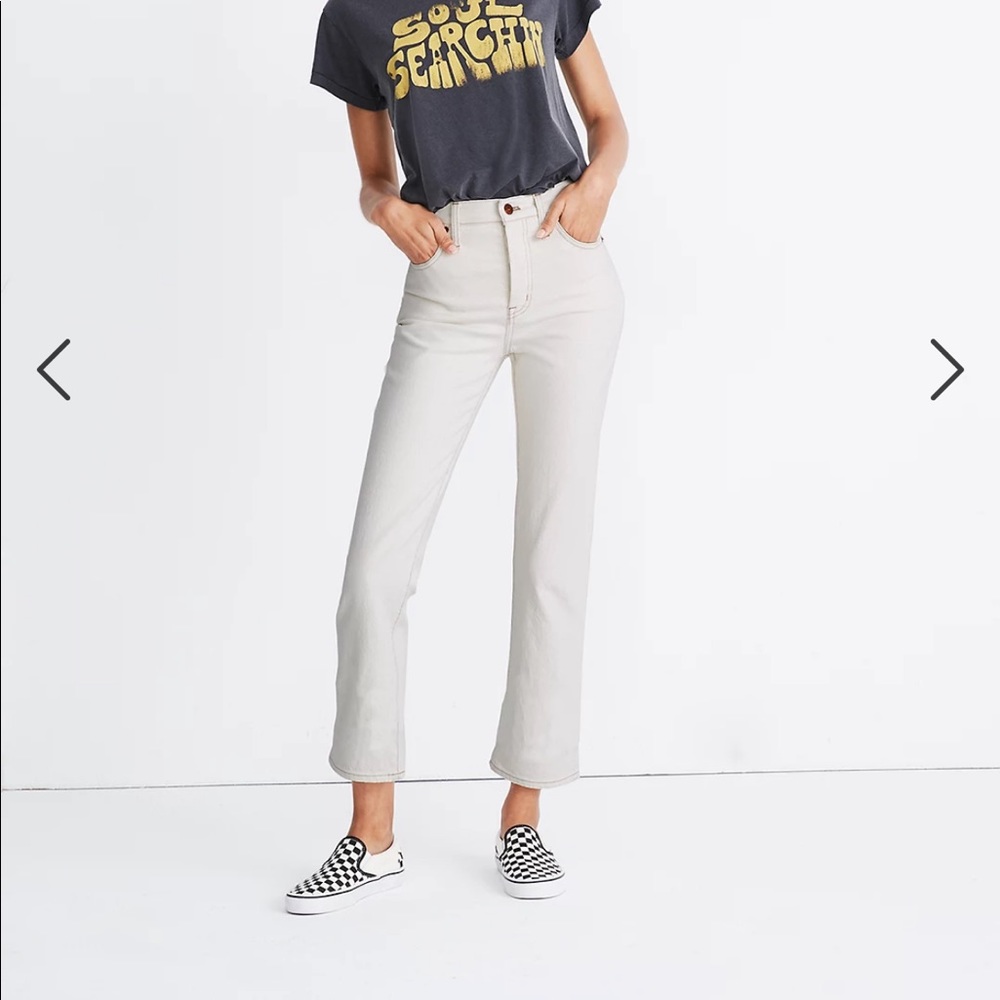 Madewell Petite Slim Denim Boot in Cloud Lining